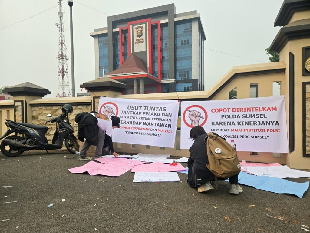 Koalisi Pers Sumsel Kawal Kasus Kekerasan Jurnalis di Mapolda