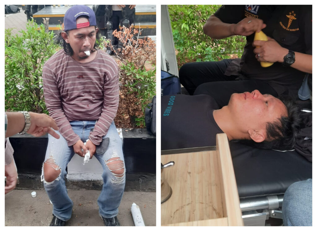 Wartawan Tribun Sumsel dan PAL TV Dikeroyok saat Liput Demo di Polda Sumsel